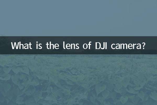 ¿Cuál es la lente de la cámara DJI?