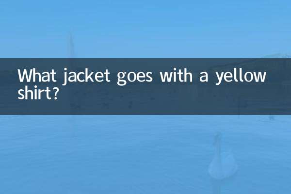 ¿Qué chaqueta combina con una camisa amarilla?