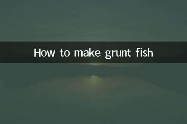 Wie man Grunzfische macht