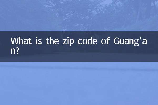 ¿Cuál es el código postal de Guang'an?