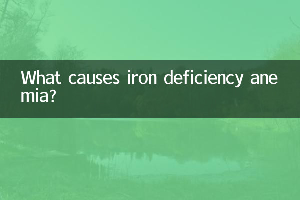What causes iron deficiency anemia?