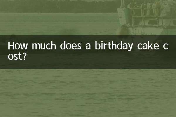 Combien coûte un gâteau d'anniversaire ?