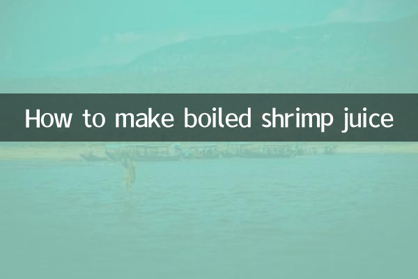 Como fazer suco de camarão cozido