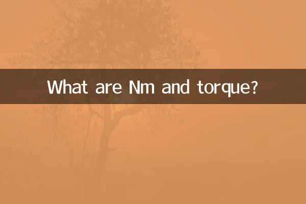 O que são Nm e torque?