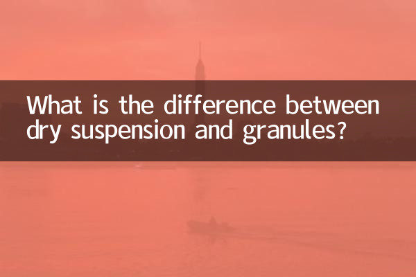乾式懸濁液と顆粒の違いは何ですか?