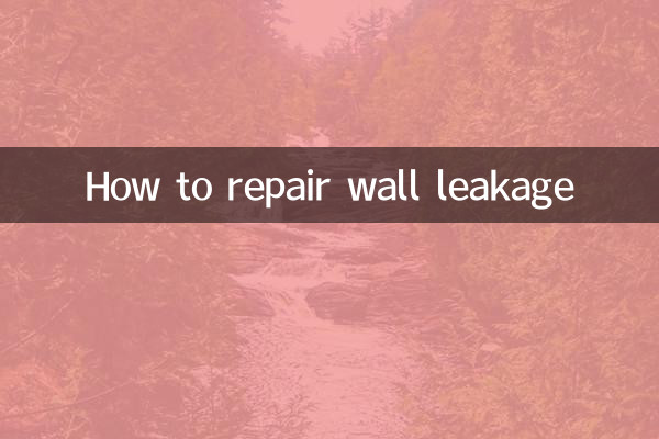 نحوه تعمیر نشتی دیوار