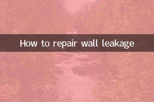 نحوه تعمیر نشتی دیوار