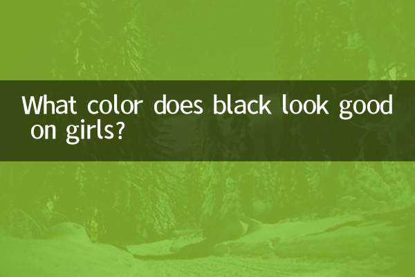 Welche Farbe steht Mädchen bei Schwarz gut?