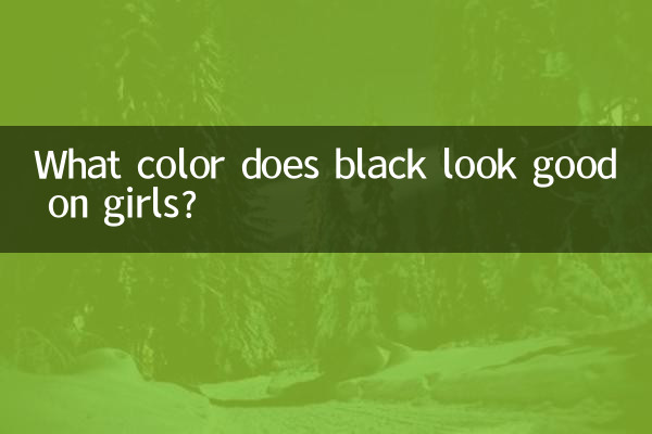 Welche Farbe steht Mädchen bei Schwarz gut?