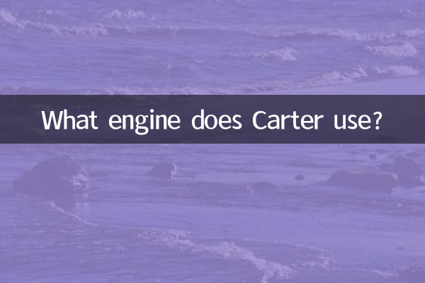 Quale motore usa Carter?