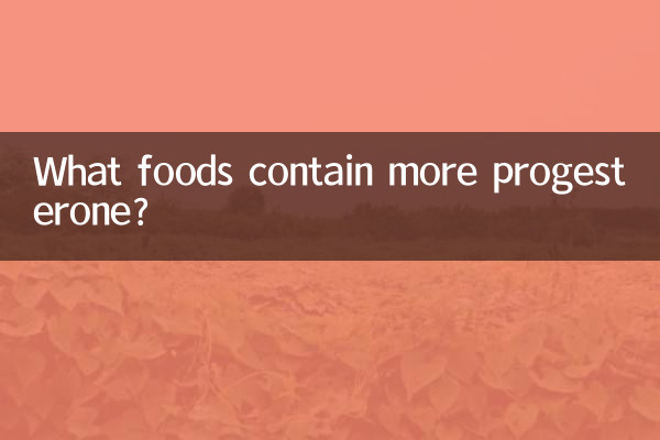 Quali alimenti contengono più progesterone?