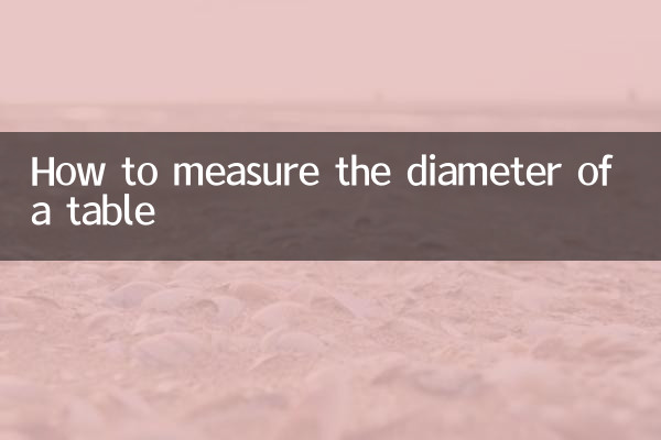 How to measure the diameter of a table