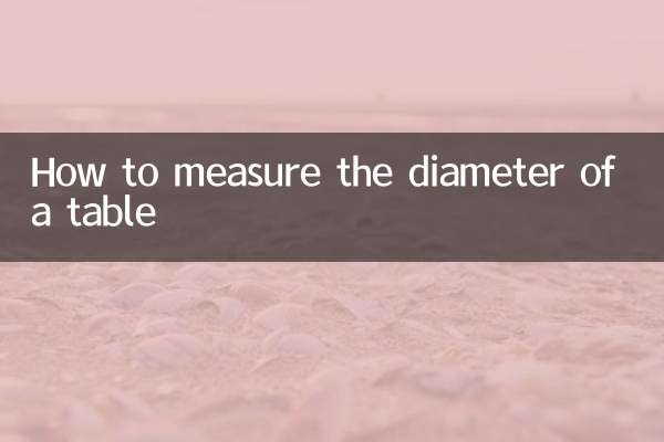 How to measure the diameter of a table