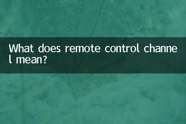O que significa canal de controle remoto?