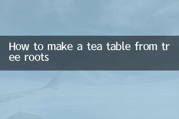 Comment fabriquer une table à thé à partir de racines d'arbres