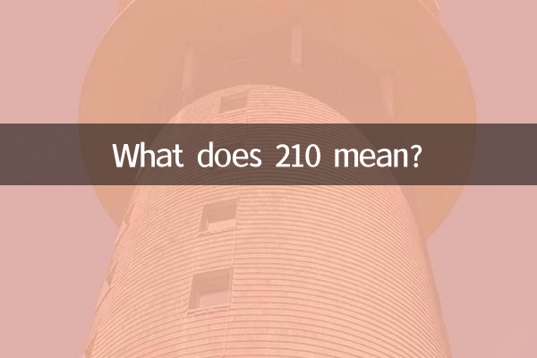 210ってどういう意味ですか?