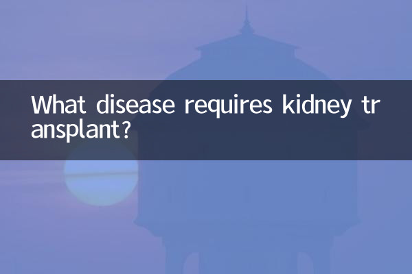 What disease requires kidney transplant?
