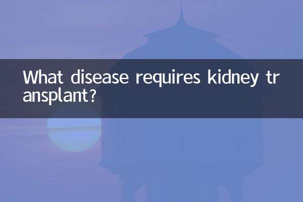 What disease requires kidney transplant?