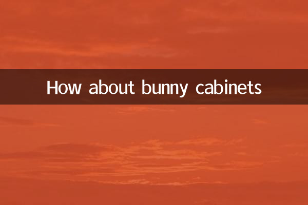 ¿Qué tal los gabinetes para conejitos?