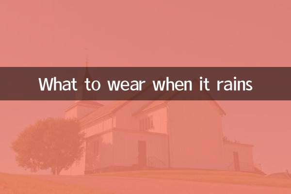 O que vestir quando chover