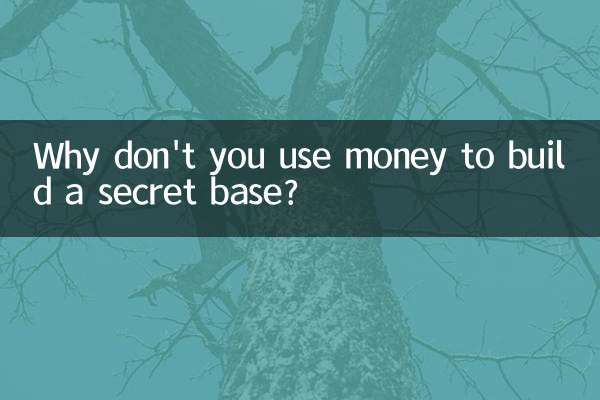 ¿Por qué no usas dinero para construir una base secreta?