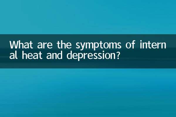 Quali sono i sintomi del calore interno e della depressione?