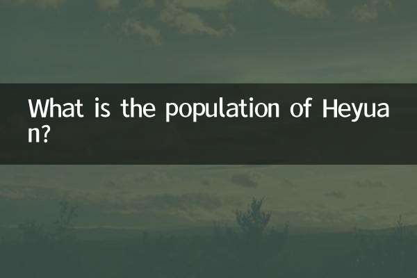 Qual è la popolazione di Heyuan?