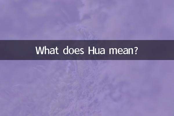 Cosa significa Hua?