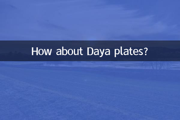 دنا پلیٹوں کے بارے میں کیا خیال ہے؟