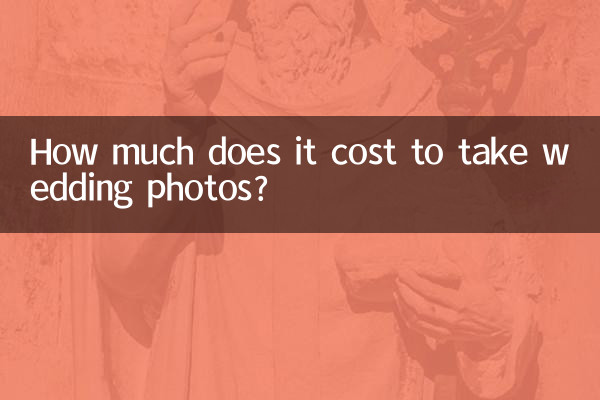 Combien coûte la prise de photos de mariage ?