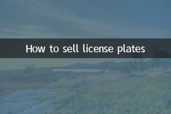 So verkaufen Sie Nummernschilder