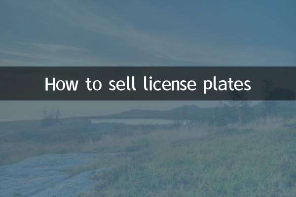 So verkaufen Sie Nummernschilder