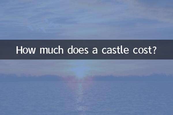 Combien coûte un château ?