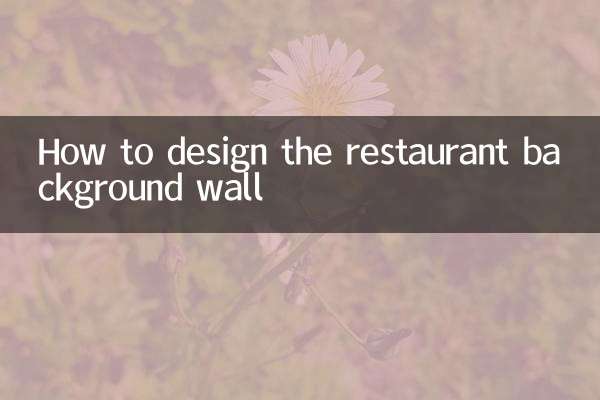 كيفية تصميم جدار خلفية المطعم
