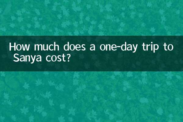 How much does a one-day trip to Sanya cost?