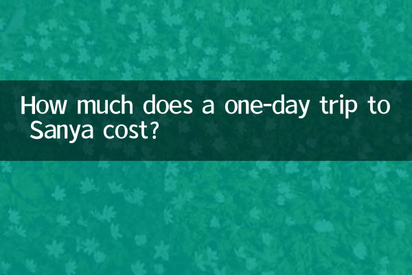How much does a one-day trip to Sanya cost?