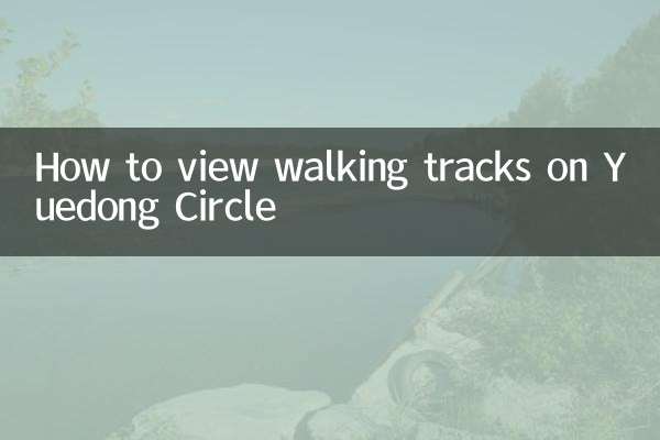 How to view walking tracks on Yuedong Circle