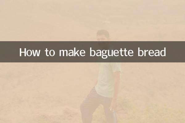 Como fazer pão baguete