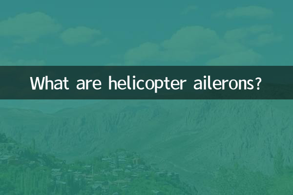 What are helicopter ailerons?
