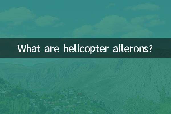 What are helicopter ailerons?