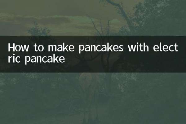 Wie man Pfannkuchen mit einem elektrischen Pfannkuchen backt