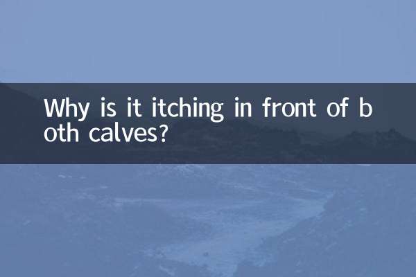 왜 양쪽 송아지 앞에서 가려움증이 있습니까?