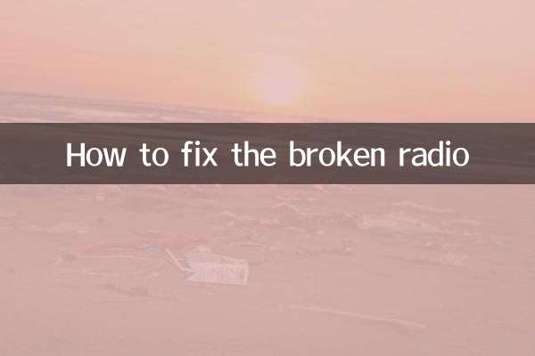 Come riparare la radio rotta