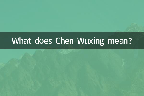 ¿Qué significa Chen Wuxing?