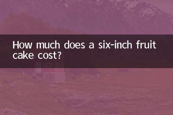 Quanto costa una torta alla frutta da sei pollici?