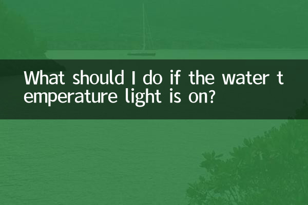 Was soll ich tun, wenn die Wassertemperaturanzeige leuchtet?