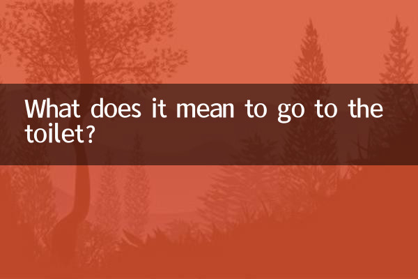 शौचालय जाने का क्या मतलब है?