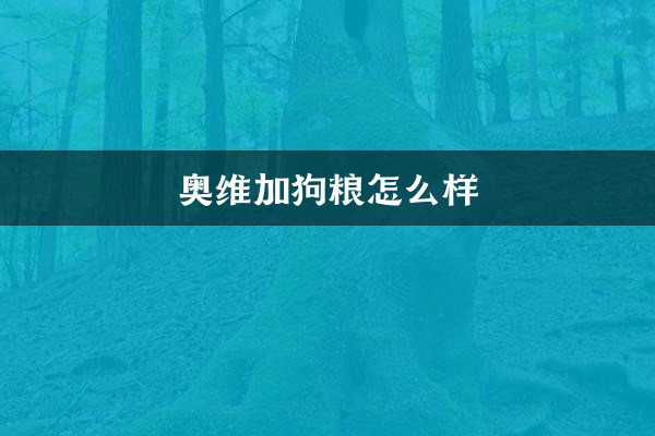 How about Ovega dog food?