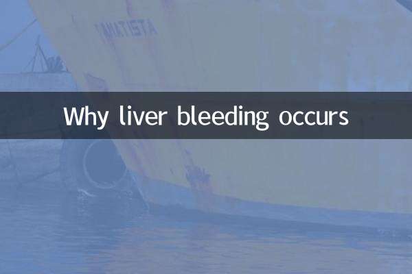 Por que ocorre sangramento no fígado