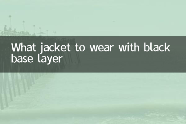 Que jaqueta usar com camada base preta